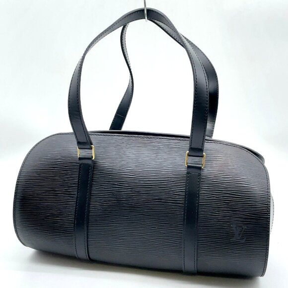 Authentic Louis Vuitton Leather Epi Soufflot Satchel Bag w/ Accessories Pochette - Picture 2 of 16